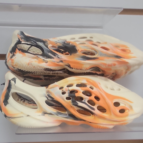 Crocs Stylish Orange and Black Slip-On Shoes - Picture 1 of 5